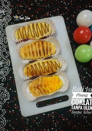 Foto resep Roti Isi Pisang Coklat & Keju Tanpa Ulen Tanpa Telur