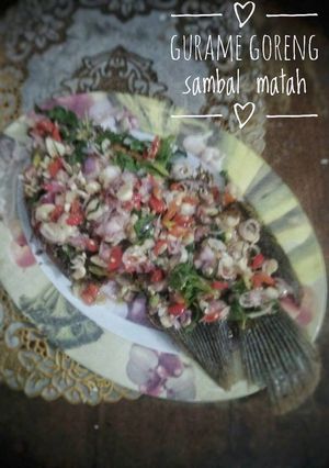 Foto resep Gurame goreng sambal matah