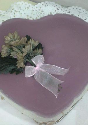 Una foto de Tarta de caramelos de violetas