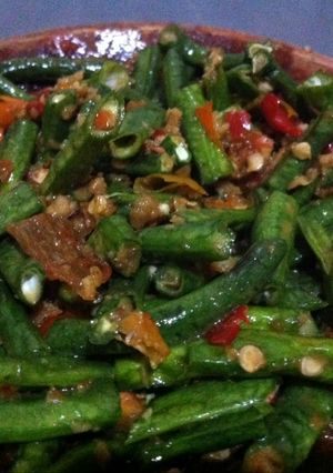 Foto resep Sambel Pencok Kacang Panjang