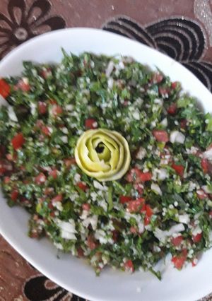 صورة لوصفة تبولة