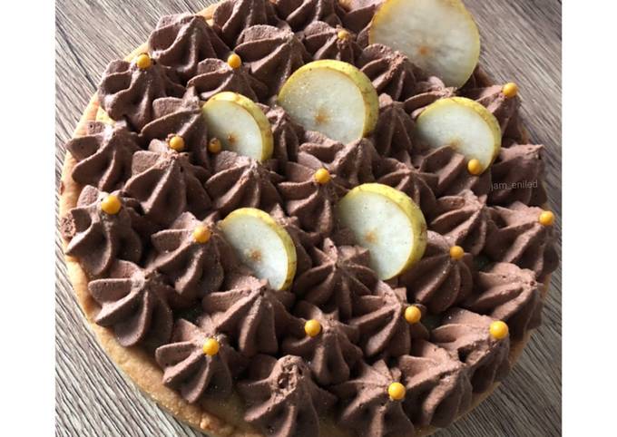 Tarte poire chocolat 🍐 🍫