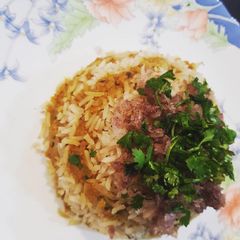 A picture of Soya keema biryani.