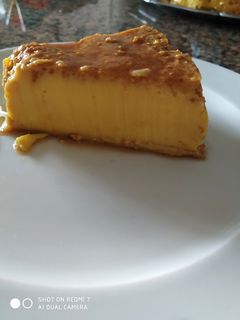 Foto de Pudim caseiro com sabor a laranja