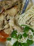 Simple Sesame Sauce Pasta with Chicken & Carrots