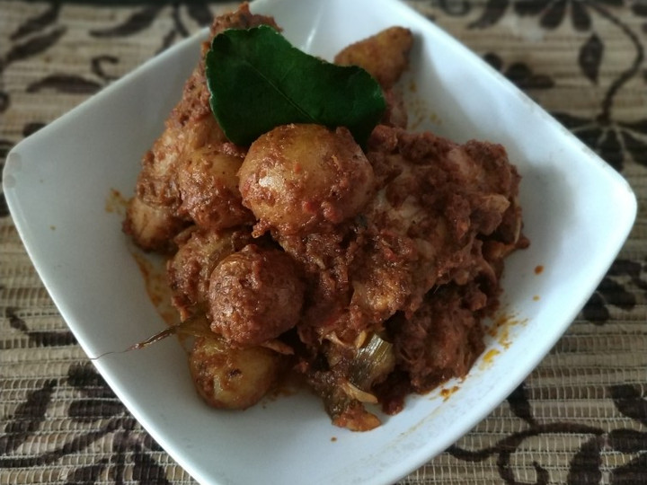 Yuk intip, Resep bikin Rendang Ayam plus Kentang  sempurna