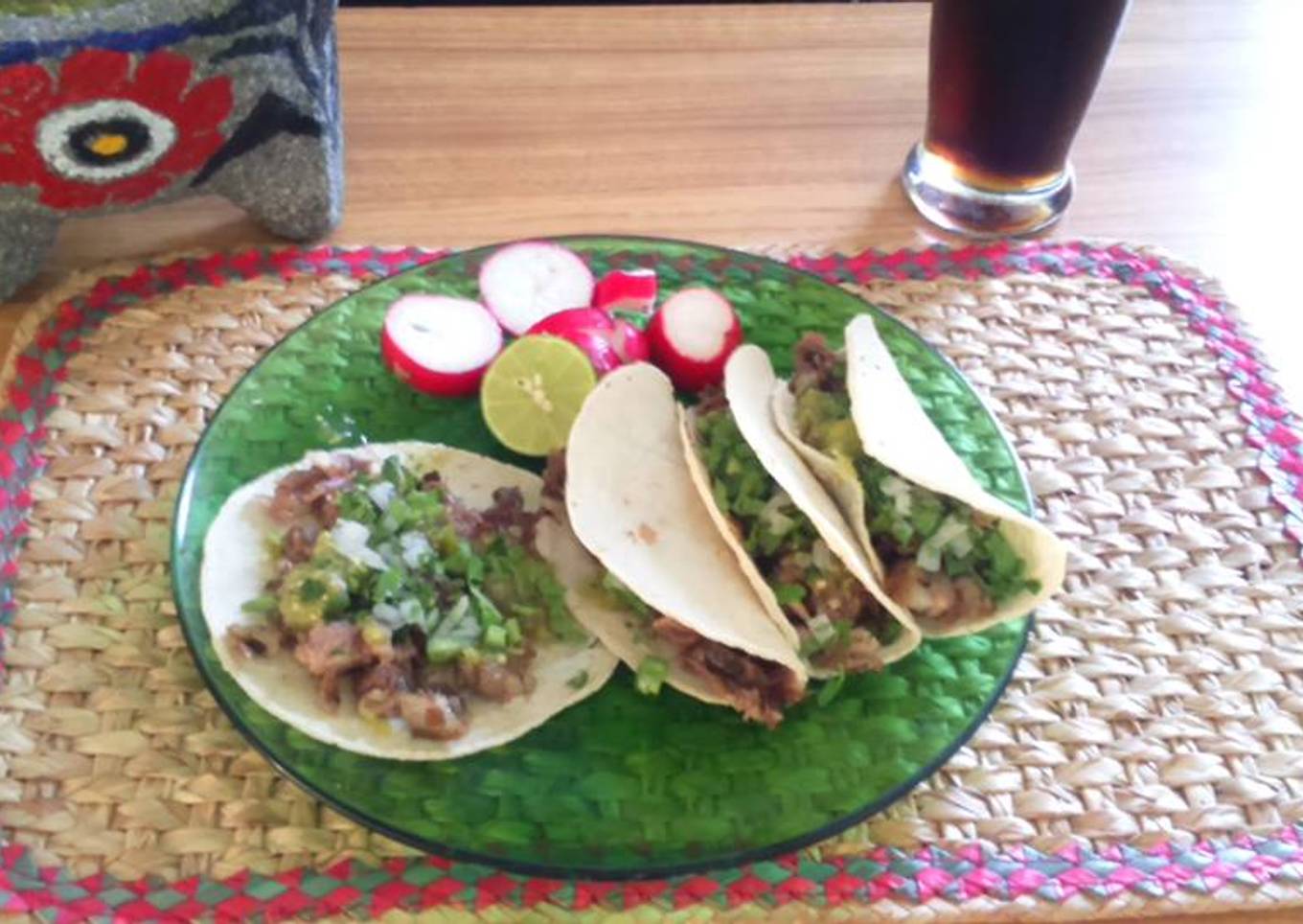 Tacos de cabeza de cerdo (Olla de cocción lenta-slow cooker-CrockPot)