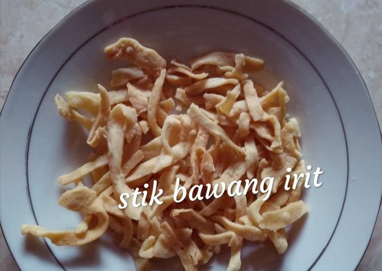 Resep Stik bawang irit Anti Gagal