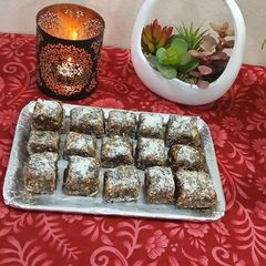 A picture of Khajur nuts gond pak / healthy and tasty this winter special.