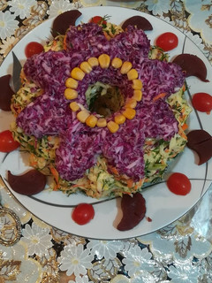 عکسی از دستور سالاد کلم قالبی