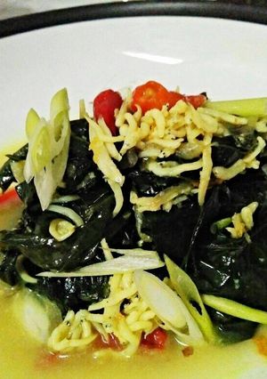 Foto resep Daun Pepaya Jepang kuah kuning