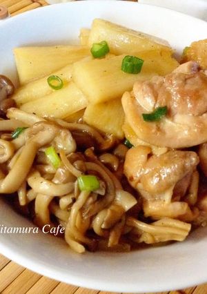 山藥菇茹燒雞 的食譜成品照片
