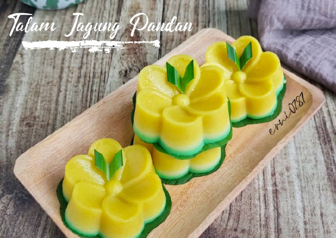 Kue Talam Jagung Pandan