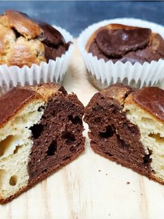 A picture of FIT MUFFINS with Peanut Butter.