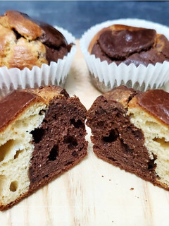 A picture of FIT MUFFINS with Peanut Butter.