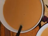 شوربة اليقطين والعدس البرتقالي للأطفال