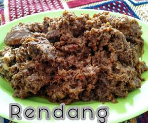 Cara Menyajikan 102 Rendang Daging khas Padang Praktis Enak