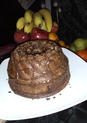 Una foto de Budín marmolado de banana sin harina !