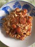 Fried Rice with Egg and Chinese Sausage