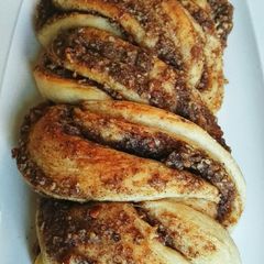 A picture of Cinnamon Pecan Braided Bread.