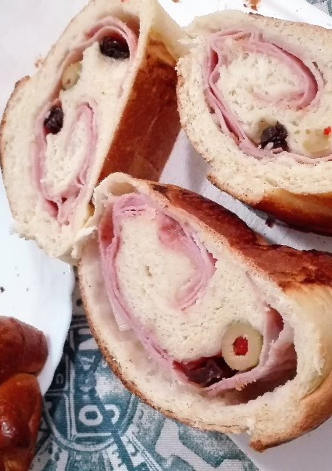 Una foto de Pan de jamón