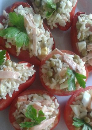 Una foto de Tomates rellenos