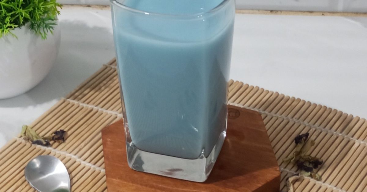 Wedang Susu Jahe Bunga Telang