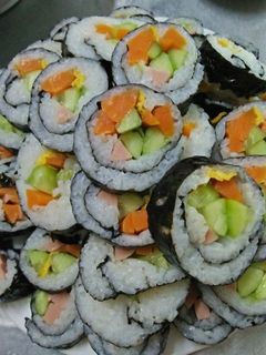 Hình của món Kimbap.