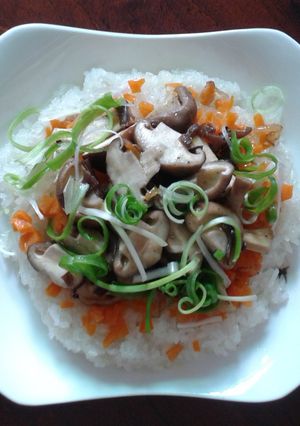 Hình của món Xôi Nấm.