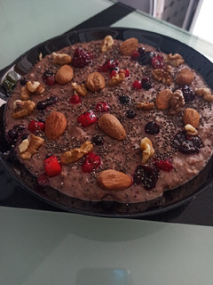 Φωτογραφία της συνταγής Chocolate porridge με μούρα