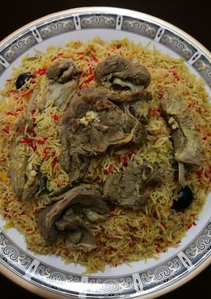 صورة لوصفة أرز برياني باللحم