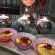 Muffins de huevo con jamón, queso, cebolla y tomate cherry