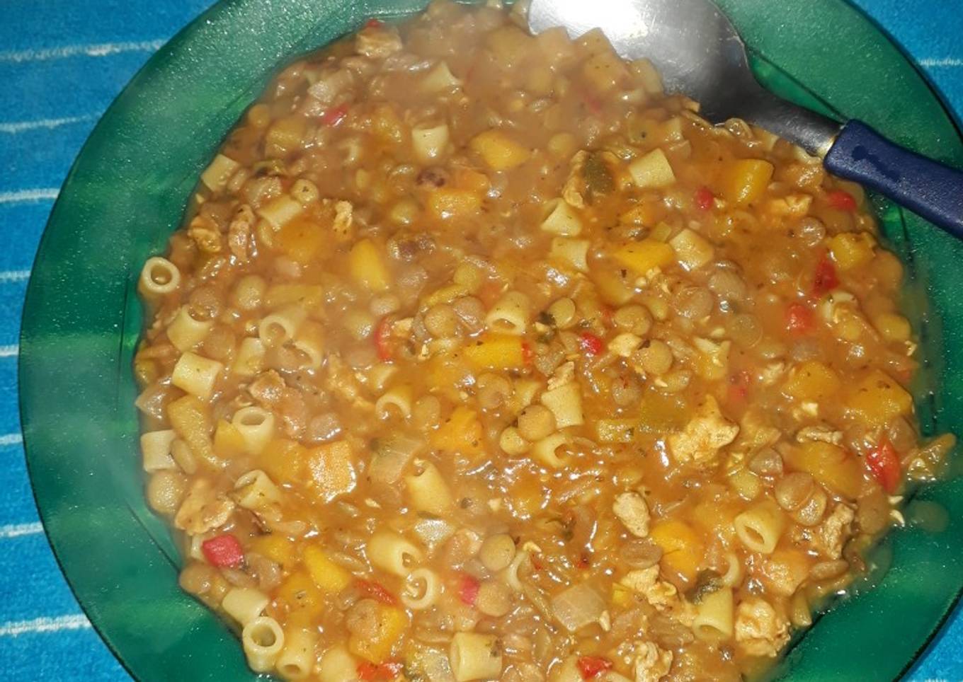 Lentejones con fideos dedalitos 👌