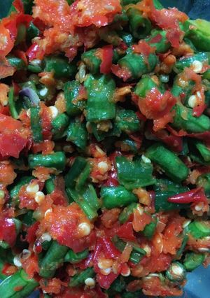 Foto resep Sambel pecak kacang panjang