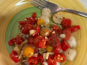 A picture of scallops salad