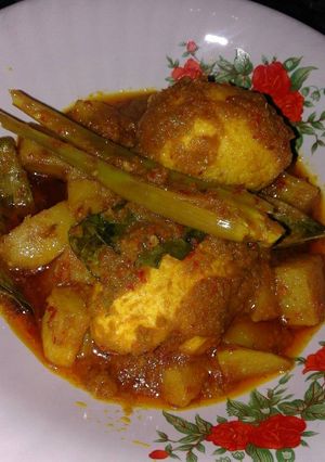 Foto resep Telur kentang bumbu kuning 🐣