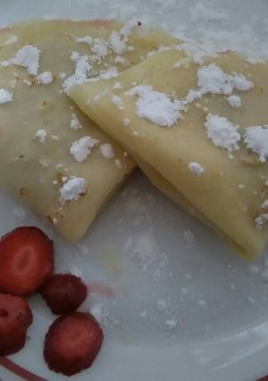 Una foto de Crepas de fresa 🍓