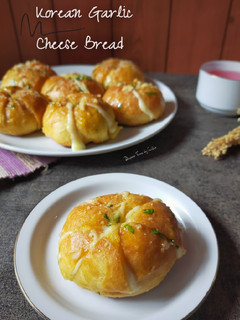Foto resep Korean garlic cheese cheese bread