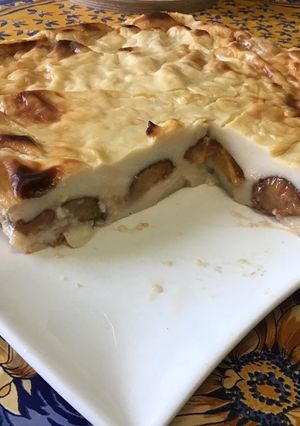 Une photo de Flan aux prunes et crème de citron