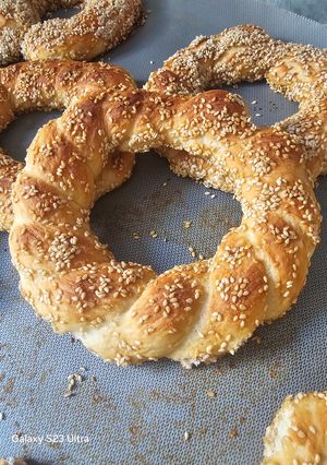 عکسی از دستور نان سیمیت ترکیه 😋