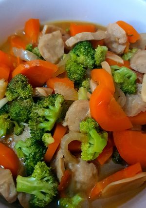 Foto resep Brokoli wortel saus tiram
