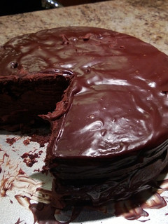 A picture of Black Magic Cake.