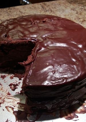 A picture of Black Magic Cake.