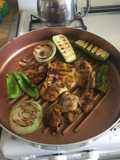 Pollo asado en estufa