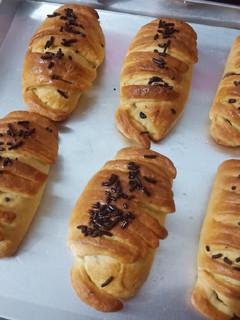 Foto resep Roti isi Pisang Coklat (Teflon/oven)