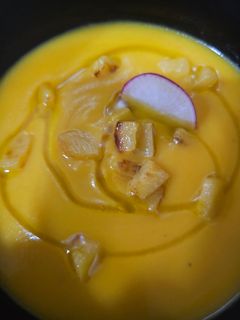 Una foto de Crema de calabaza