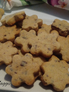 Una foto de Galletas de piña y chocolate
