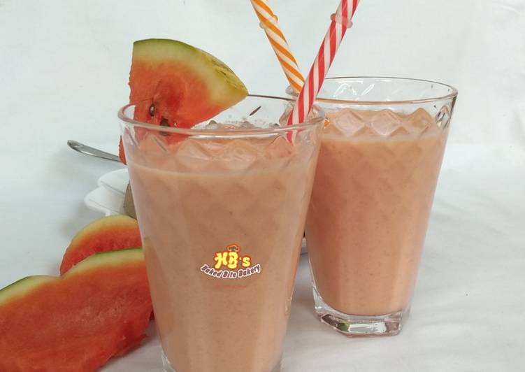 Recipe: Perfect Watermelon smoothie This is A Recipe That Has Been Tested  From Best My Grandma's Recipe !!