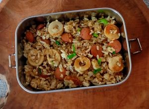 Foto resep Nasi Goreng Sosis Chikuwa Bumbu Iris