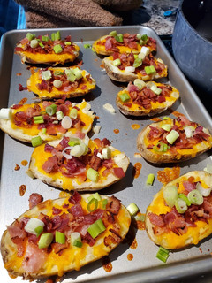 A picture of Twice Baked Potato Skins.
